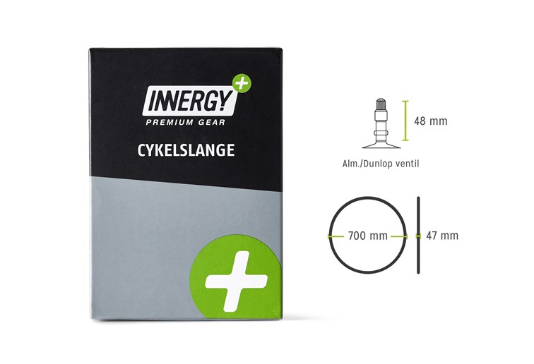 INNERGY+ Cykelslange - 700x47C - 48mm Dunlop ventil